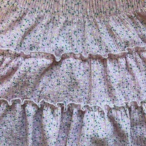 Zara girls floral skirt in pink size youth 7 - Picture 7 of 9